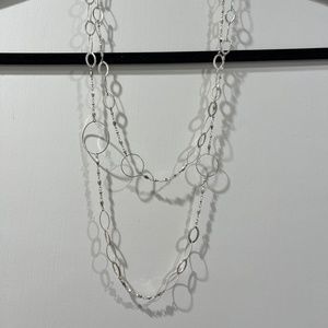 60” Silver Necklace